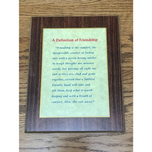 Wall Hanging Friendship Vintage